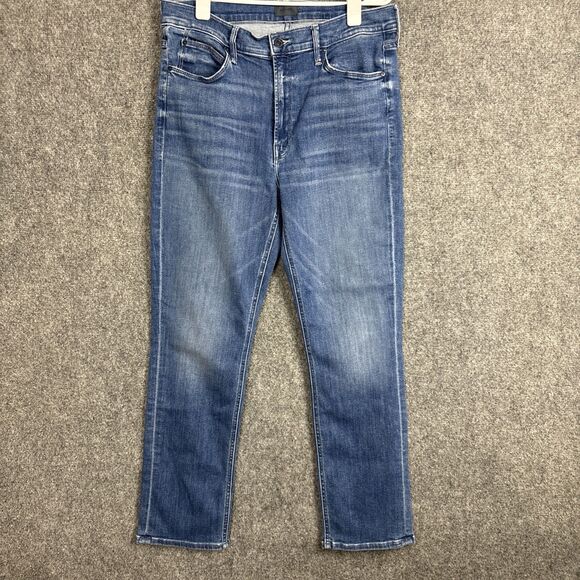 MOTHER Jeans Womens Size 32 Wish on a Star The Mid Rise Dazzler ankle - Picture 1 of 12